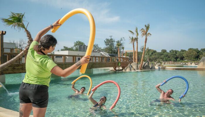 camping argeles sur mer club enfants activités aquagym
