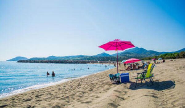 camping argelès sur mer plage sable